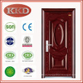 Puerta de acero de seguridad de lujo KKD-205 con relieve profundo